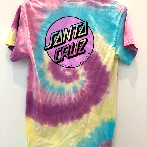Santa Cruz tie dye tee shirt. Worn once! - Picture 3 of 4